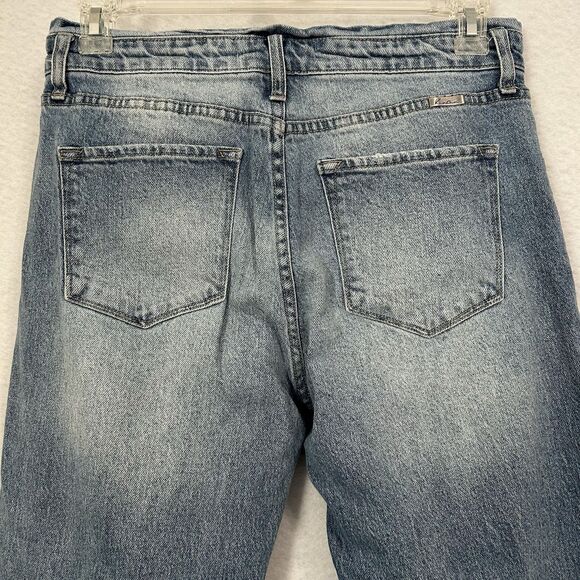 KanCan Jeans Women 11 Blue Lite Wash Hi Waist Estilo 5Pocket Cotton Cottage Boho - Picture 13 of 16